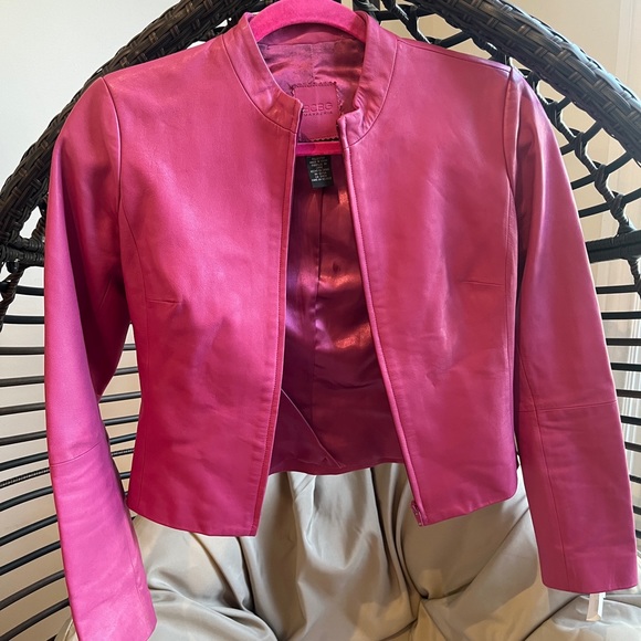 leather moto jacket - Picture 1 of 3